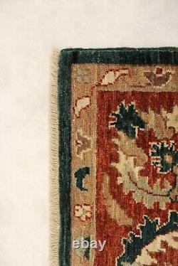 Tapis afghan Oushak en laine oriental noué à la main avec des teintures végétales de 6'2 x 8'11 ft.