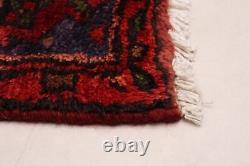Tapis ancien traditionnel noué à la main en laine 3'10 x 7'1 rug de zone