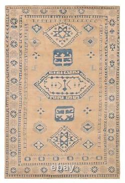 Tapis ancien traditionnel noué à la main en laine 6'8 x 10'1, style vintage