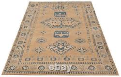 Tapis ancien traditionnel noué à la main en laine 6'8 x 10'1, style vintage
