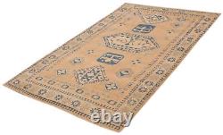 Tapis ancien traditionnel noué à la main en laine 6'8 x 10'1, style vintage
