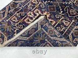 Tapis antique collectible unique 4x7 fait main teintures végétales laine