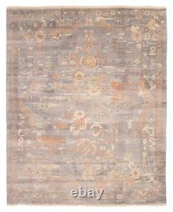 Tapis d'Orient traditionnel noué à la main 7'10 x 9'9 en laine