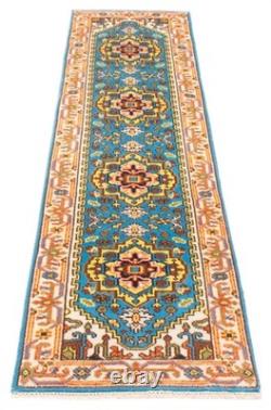Tapis de couloir vintage noué à la main 2'5 x 10'0, tapis oriental traditionnel en laine