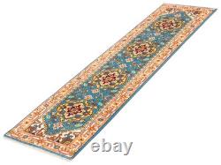 Tapis de couloir vintage noué à la main 2'5 x 10'0, tapis oriental traditionnel en laine