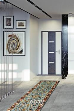 Tapis de couloir vintage noué à la main 2'5 x 9'9, tapis oriental traditionnel en laine