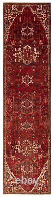 Tapis de laine traditionnel vintage noué à la main 3'1 x 12'5