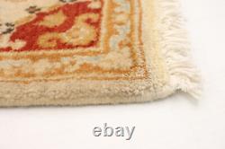 Tapis de sol en laine traditionnel à bordure noué à la main 3'10 x 6'1