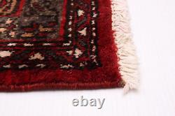 Tapis en laine à motifs traditionnels vintage noué à la main 3'8 x 6'7