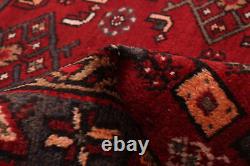 Tapis en laine à motifs traditionnels vintage noué à la main 3'8 x 6'7