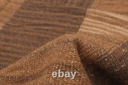 Tapis en laine kilim traditionnel tissé à la main vintage 4'7 x 6'6