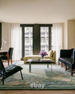 Tapis en laine tuftée Nordic Knots Giverny Green, collaboration de designer Eagle Hodges