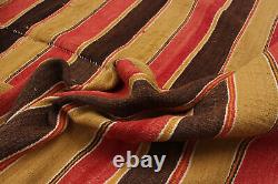 Tapis kilim vintage 4'10 x 9'7 en laine traditionnel tissé à la main