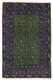 Tapis Oriental Traditionnel Vert En Laine Nou&eacute; &agrave; La Main, 2 Pi 8 Po X 3 Pi 11 Po