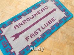 Tapis publicitaire automobile vintage unique en son genre Nos Pos Navajo Indian Teec