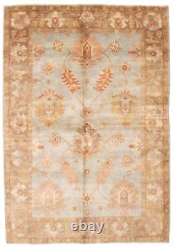 Tapis traditionnel à bordure nouée à la main 6'0 x 8'10 Tapis en laine