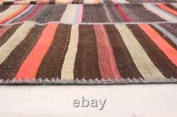 Tapis traditionnel en laine fait à la main vintage 5'6 x 7'9