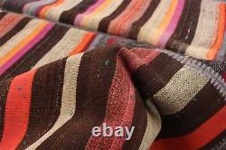 Tapis traditionnel en laine fait à la main vintage 5'6 x 7'9
