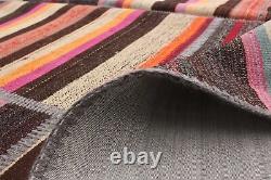 Tapis traditionnel en laine fait à la main vintage 5'6 x 7'9
