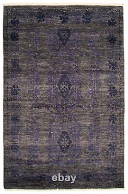 Tapis traditionnel noué à la main 4'0 x 6'2 en laine