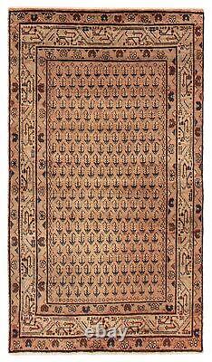 Tapis traditionnel vintage noué à la main 3'9 x 6'9 Tapis en laine