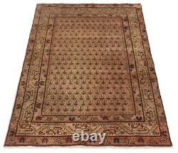 Tapis traditionnel vintage noué à la main 3'9 x 6'9 Tapis en laine