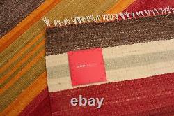Tapis vintage en laine kilim tissé à la main 5'1 x 8'4 traditionnel