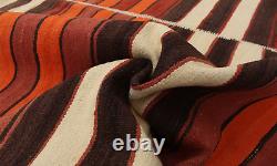 Tapis vintage en laine tissé à la main 5'11 x 11'3 Tapis kilim traditionnel