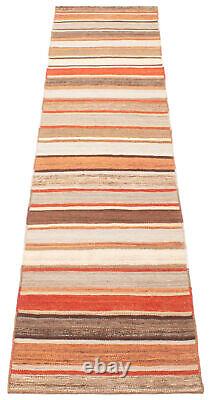 Tapis vintage tissé à la main 2'3 x 10'7 Tapis traditionnel en laine Kilim