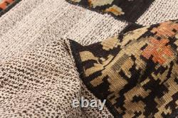 Tapis vintage tissé à la main 2'7 x 7'4 Tapis kilim traditionnel en laine