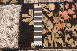 Tapis vintage tissé à la main 2'7 x 7'4 Tapis kilim traditionnel en laine