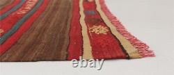 Tapis vintage tissé à la main 5'4 x 8'0 Tapis kilim traditionnel en laine