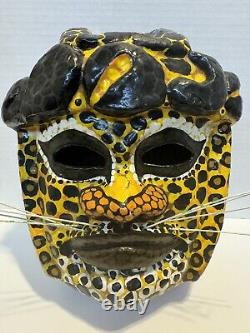 Tête monumentale olmèque du golfe du Mexique JAGUAR masque unique en son genre