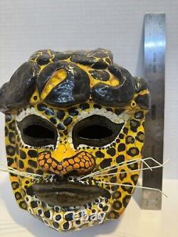 Tête monumentale olmèque du golfe du Mexique JAGUAR masque unique en son genre