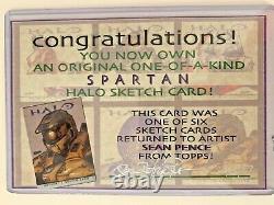 Topps Halo 2007 Artist Retourne Card Sean Pence Un-o-a-kind Art Avec Coa