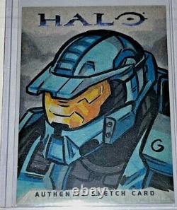 Topps Halo 2007 Artist Return Sketch Card Grant Gould Art Unique En Son Genre