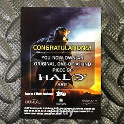 Topps Halo 2007 Master Chief Fabbri Sketch Card One-of-a-kind Art Microsoft Xbox
