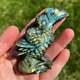 Toucan En Labradorite, Sculpture De Toucan En Pierre De Labradorite Sculptée à La Main Unique En Son Genre.