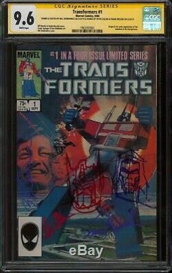 Transformers (1984) # 1 Cgc Ss 9.6 Triple Signature / Double Esquisse!