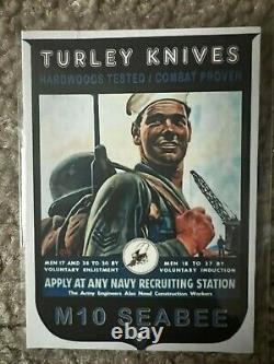 Turley Couteaux M10 Seabee. Jamais Utilisé! Un Type Unique En Son Genre