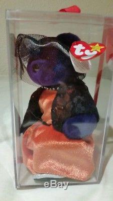 Ty Beanie Babies Princesse Diana Bear En Tenue Glamour. Unique En Son Genre