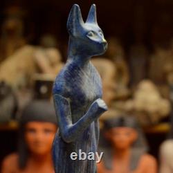 UNE RARE ESPÈCE Antiquités Égyptiennes Anciennes Statue de Bastet Déesse de l'Amour Av. J.-C.