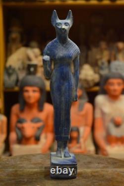 UNE RARE ESPÈCE Antiquités Égyptiennes Anciennes Statue de Bastet Déesse de l'Amour Av. J.-C.