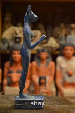 UNE RARE ESPÈCE Antiquités Égyptiennes Anciennes Statue de Bastet Déesse de l'Amour Av. J.-C.