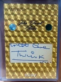 UNIQUE 2024 SOUVENIR #1/1 JOHN TWINK ALDER AUTOGRAPHE DUAL GEM CUT