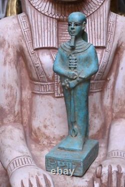 UNIQUE Antiquité Ancienne Statue Lourde Pharaonique du Dieu Ptah des Artisans Av. J.-C.