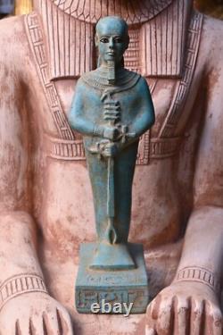 UNIQUE Antiquité Ancienne Statue Lourde Pharaonique du Dieu Ptah des Artisans Av. J.-C.