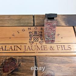 UNIQUE Crate de Vin Européen Ancien Cottage Cabine Hivernale Diorama Éclairé