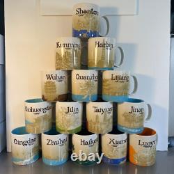 UNIQUE ! Lot de 27 Tasses Starbucks Collection Villes du Monde CHINE