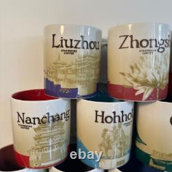 UNIQUE ! Lot de 27 Tasses Starbucks Collection Villes du Monde CHINE
